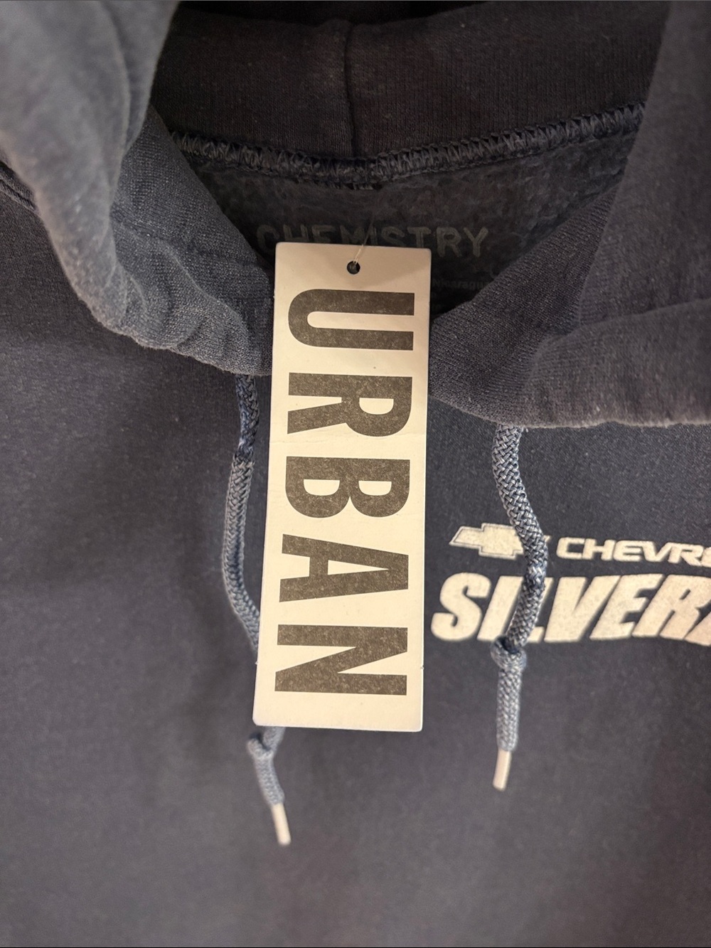 Urban Outfitters Navy Blue Chevrolet Silverado Hoodie - Picture 4 of 6